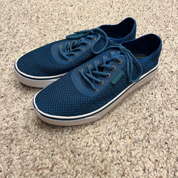 Columbia Men's Spinner Vent Water Shoes Sz 10 Blue Lace Up Outdoor Beach - Picture 1 of 7